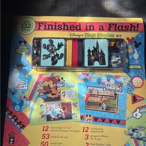 Disney Magic Kingdom Scrapbook Kit - Yellow, Red, Black, Blue